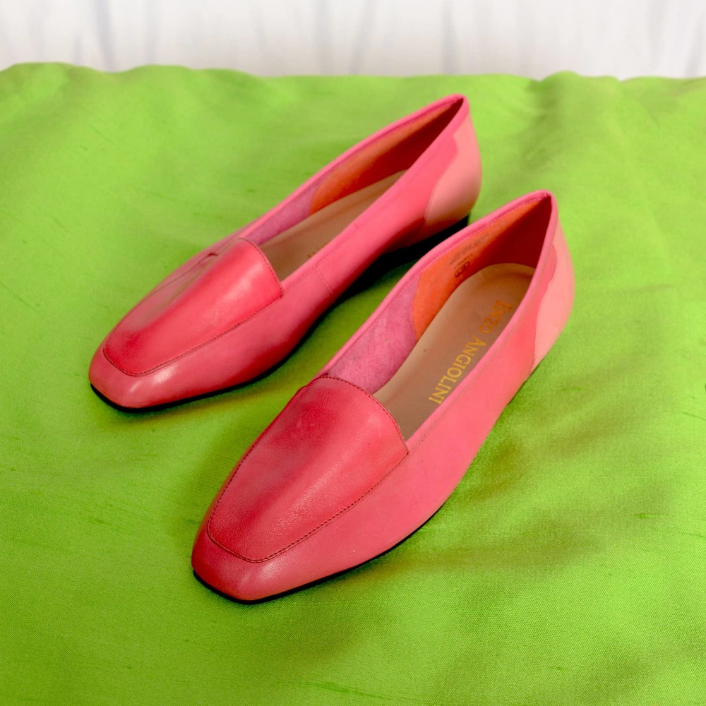 Enzo Angiolini Pink Flats | VTG Vintage | 8.5 M